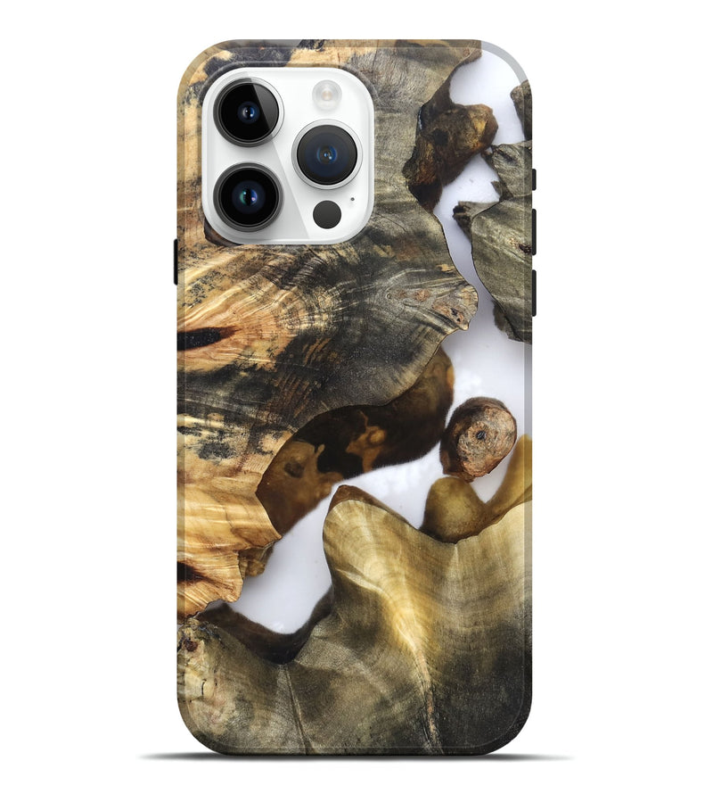iPhone 15 Pro Max Wood Live Edge Phone Case - Marian (Clear, 819248)