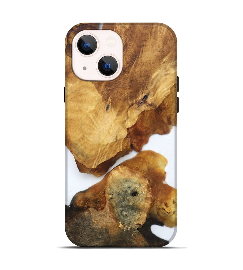 iPhone 14 Wood Live Edge Phone Case - Yasmine (Clear, 819253)