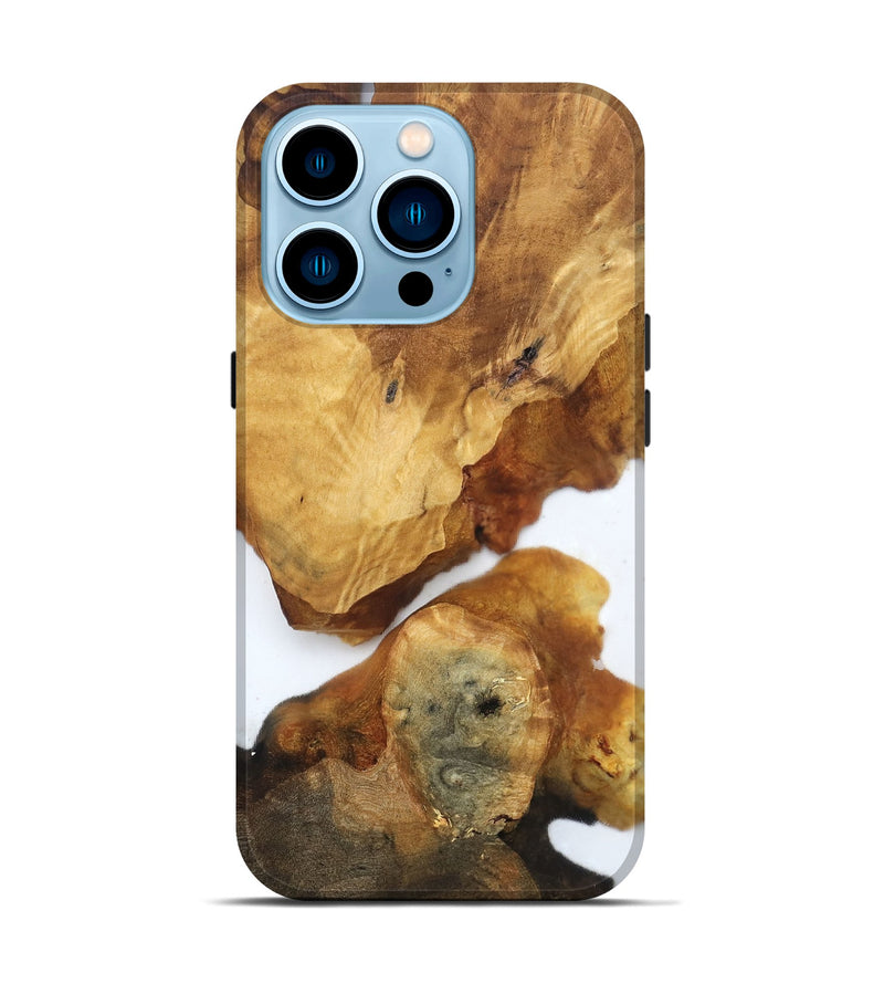 iPhone 14 Pro Wood Live Edge Phone Case - Yasmine (Clear, 819253)