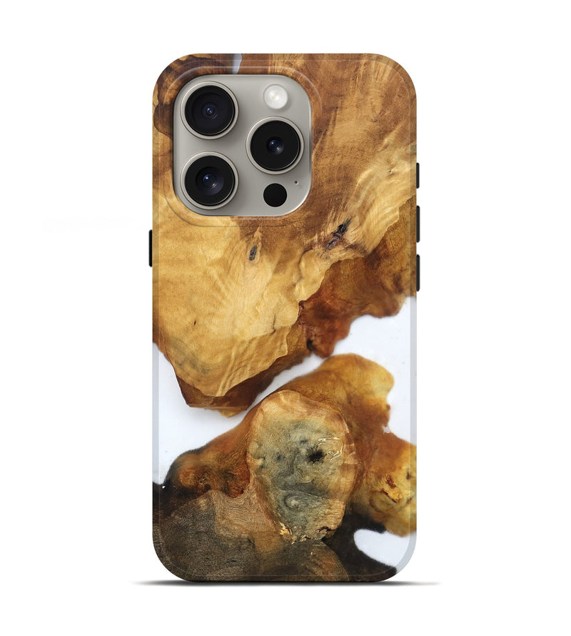 iPhone 16 Pro Wood Live Edge Phone Case - Yasmine (Clear, 819253)