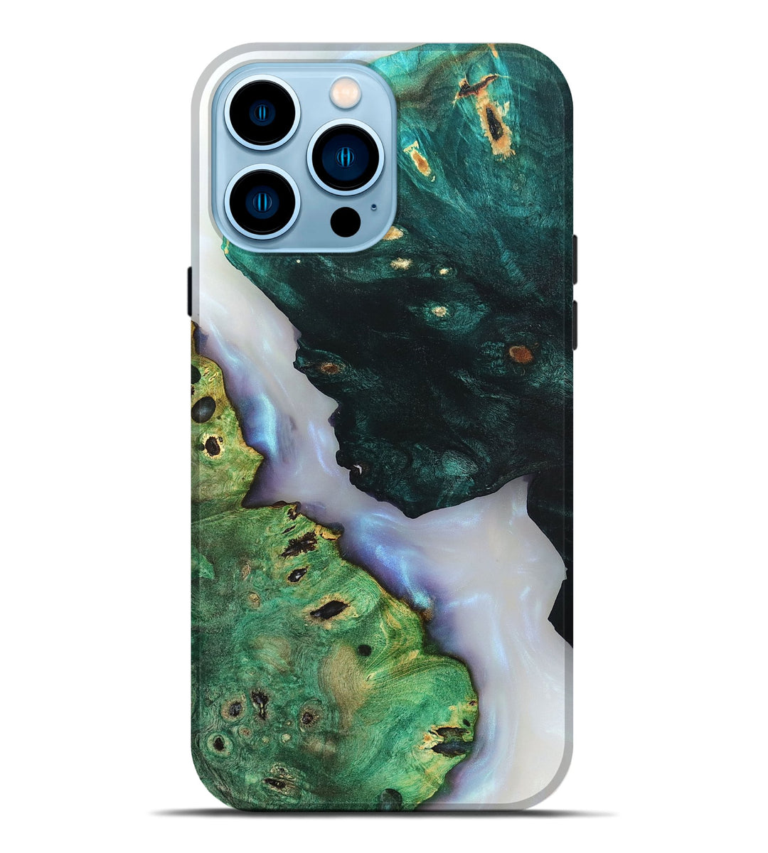 iPhone 14 Pro Max Wood Live Edge Phone Case - Ambrose (Clear, 819262)