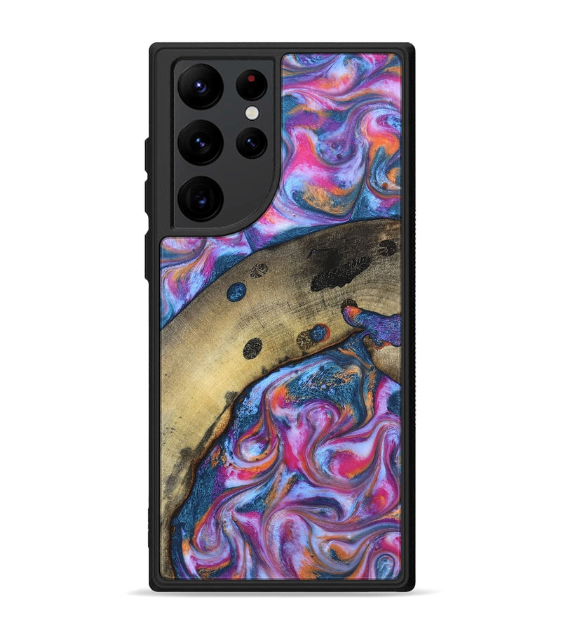 Galaxy S22 Ultra Wood Phone Case - Indie (Blue, 819263)