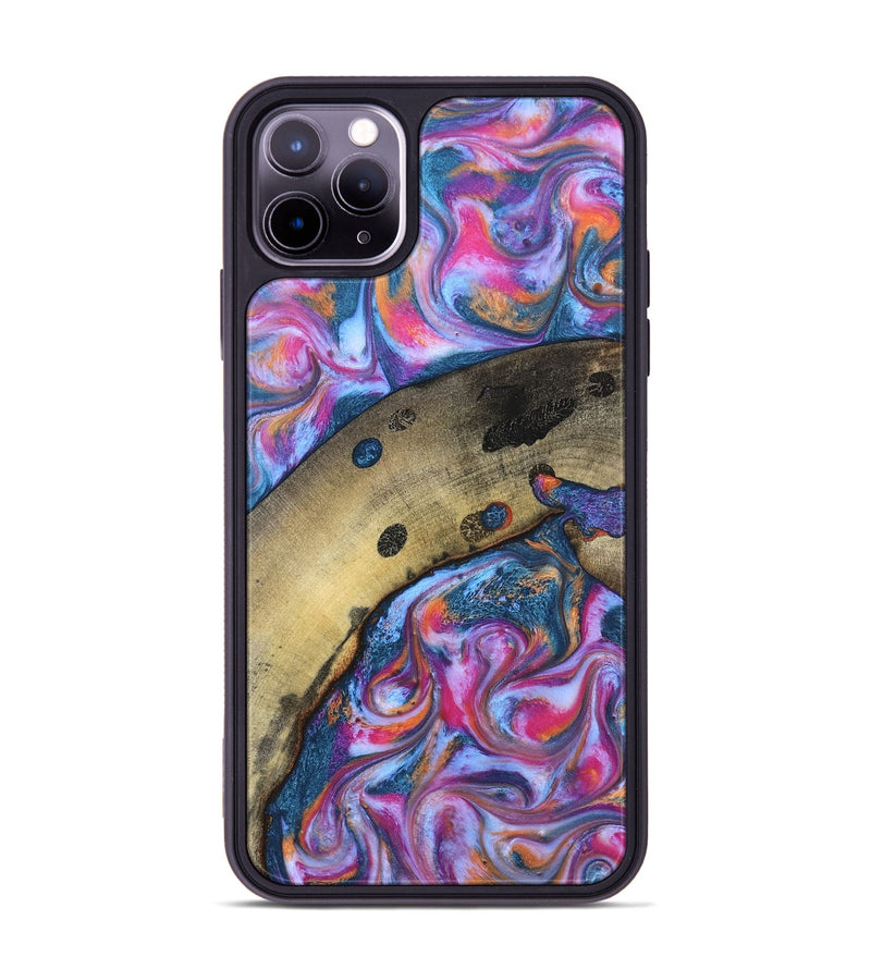 iPhone 11 Pro Max Wood Phone Case - Indie (Blue, 819263)