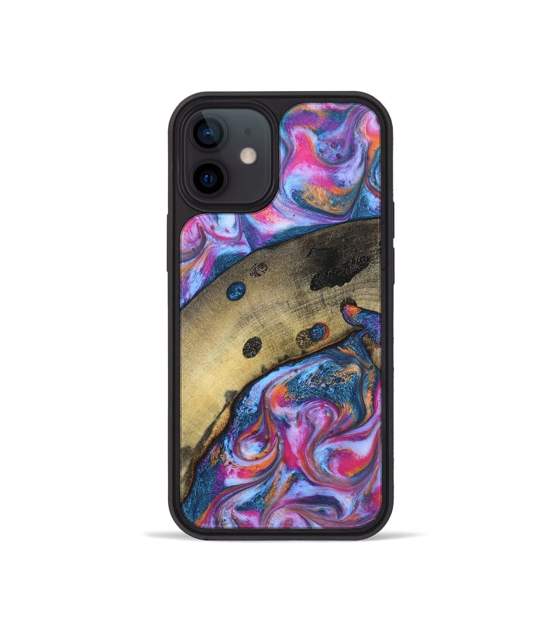iPhone 12 mini Wood Phone Case - Indie (Blue, 819263)