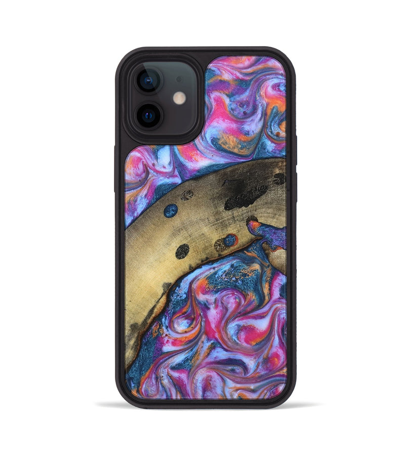 iPhone 12 Wood Phone Case - Indie (Blue, 819263)