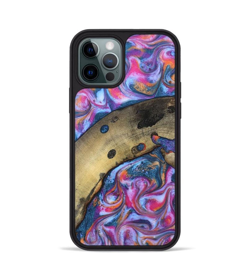 iPhone 12 Pro Wood Phone Case - Indie (Blue, 819263)