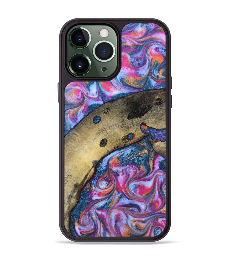 iPhone 13 Pro Max Wood Phone Case - Indie (Blue, 819263)