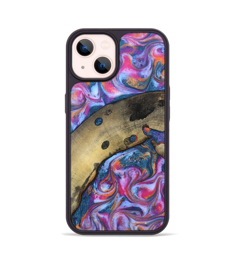 iPhone 14 Wood Phone Case - Indie (Blue, 819263)