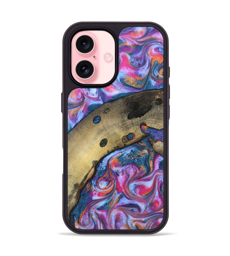 iPhone 16 Wood Phone Case - Indie (Blue, 819263)