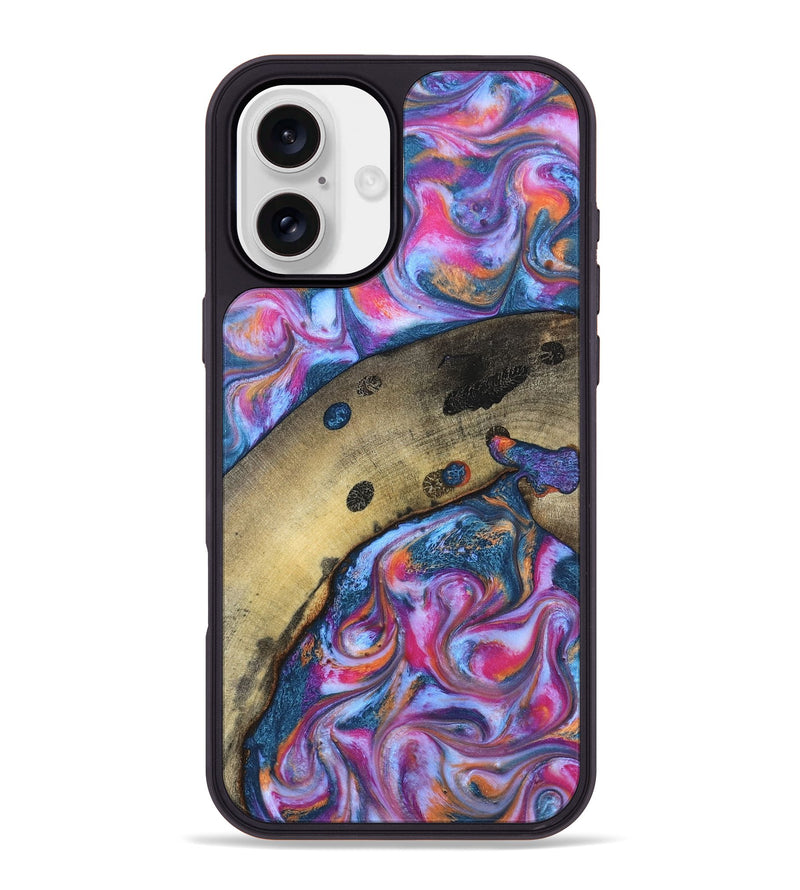 iPhone 16 Plus Wood Phone Case - Indie (Blue, 819263)