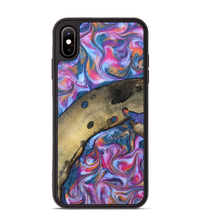 iPhone Xs Max Wood Phone Case - Indie (Blue, 819263)