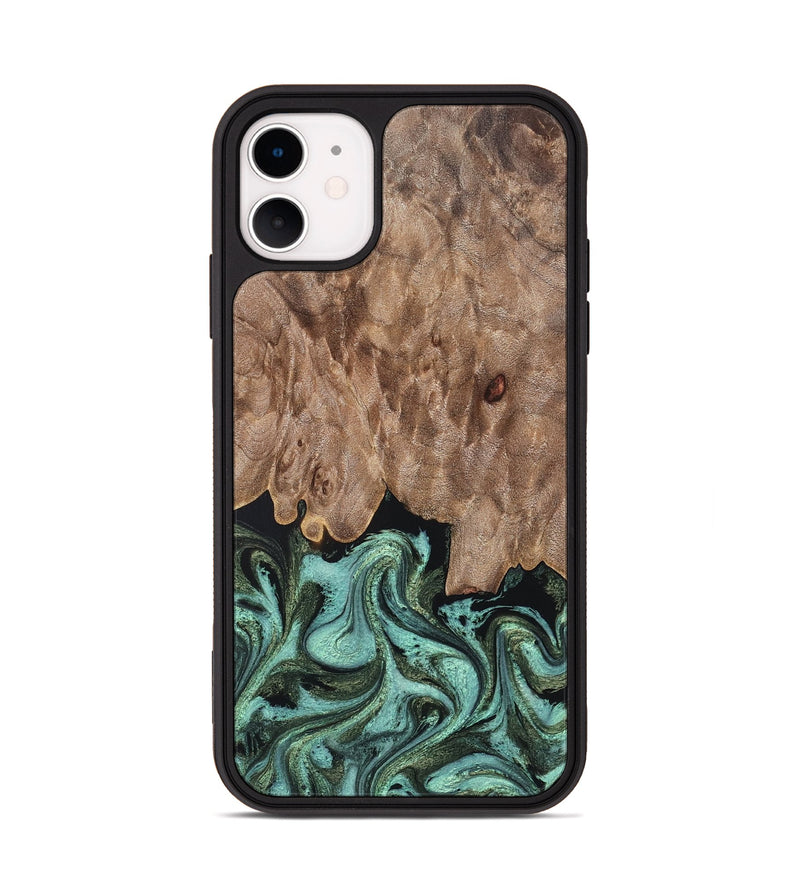 iPhone 11 Wood Phone Case - Murray (Green, 819267)