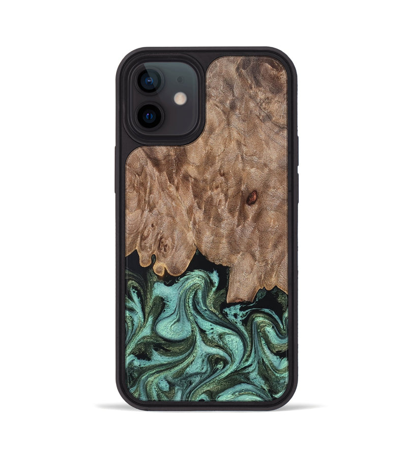 iPhone 12 Wood Phone Case - Murray (Green, 819267)