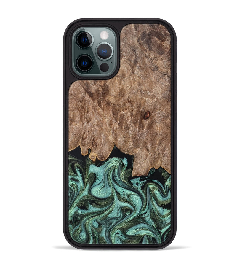 iPhone 12 Pro Max Wood Phone Case - Murray (Green, 819267)
