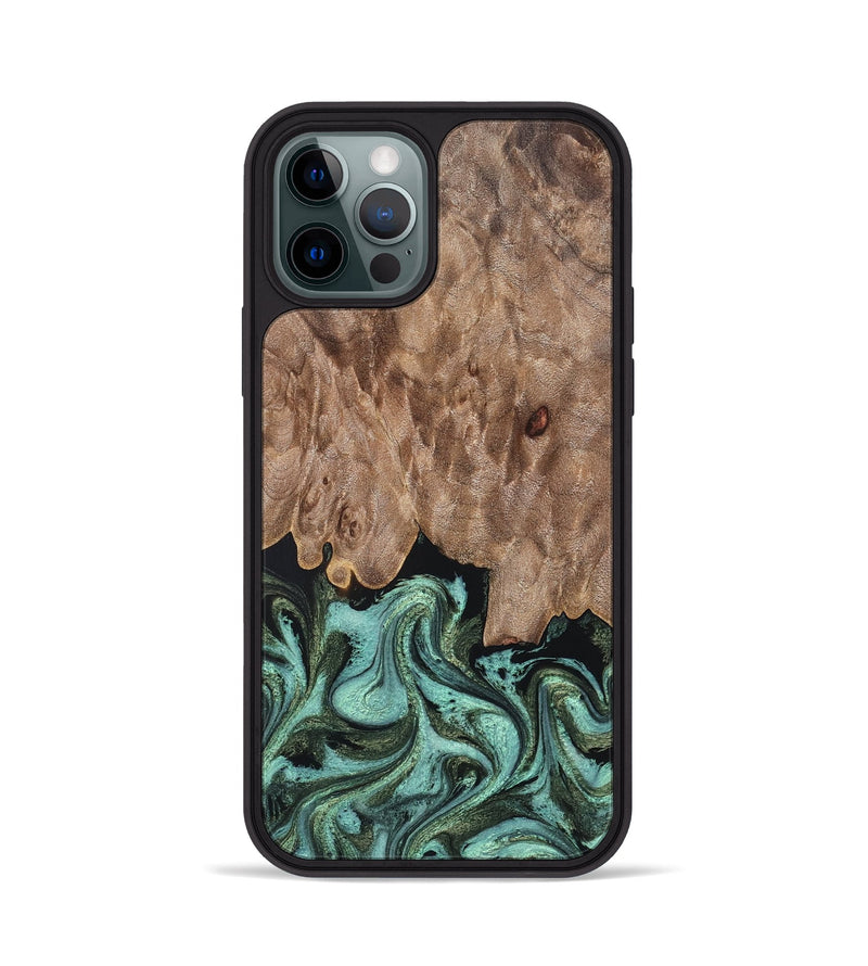 iPhone 12 Pro Wood Phone Case - Murray (Green, 819267)