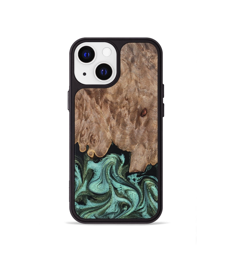 iPhone 13 mini Wood Phone Case - Murray (Green, 819267)