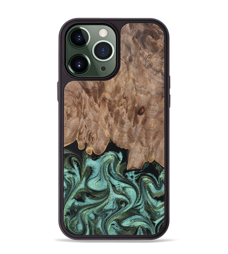 iPhone 13 Pro Max Wood Phone Case - Murray (Green, 819267)