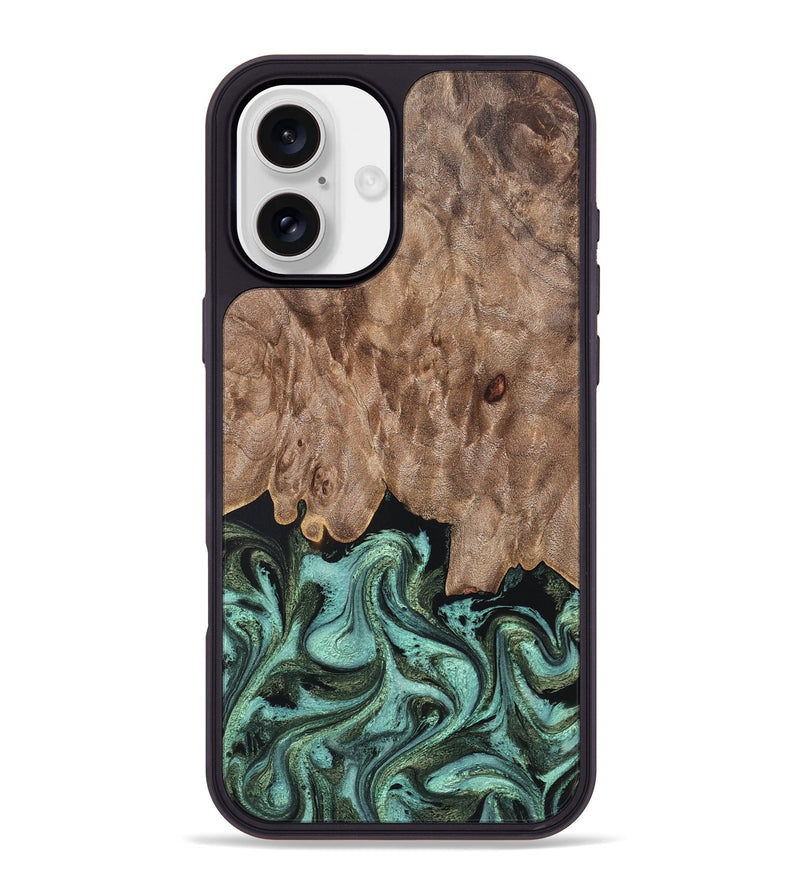 iPhone 16 Plus Wood Phone Case - Murray (Green, 819267)