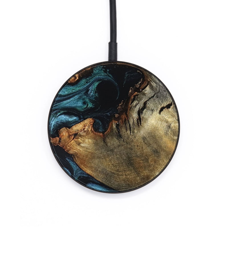 Circle Wood Wireless Charger - Pauline (Green, 819270)