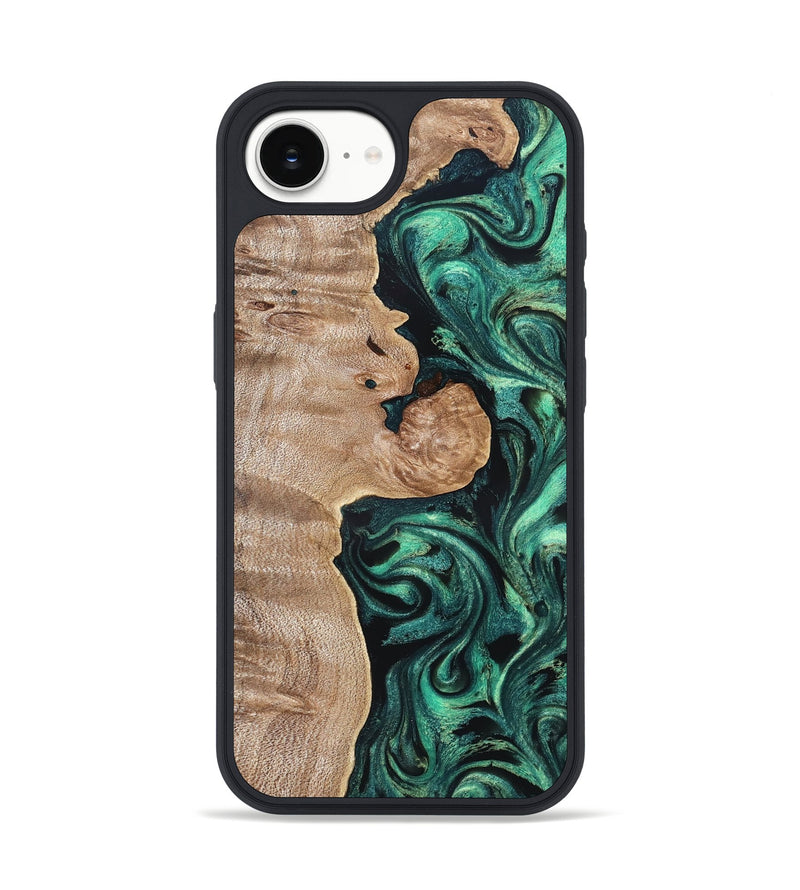 iPhone 16e Wood Phone Case - Kaleb (Green, 819271)