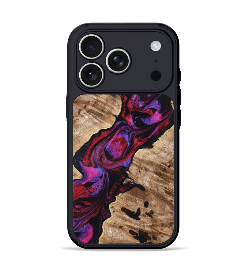 iPhone 17 Pro Wood Phone Case - Wilda (Red, 819278)