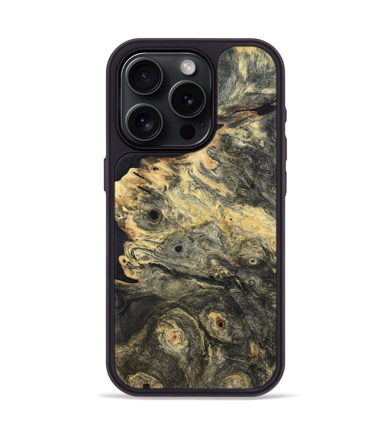 iPhone 15 Pro Wood Phone Case - Zaiden (Wood Burl, 819315)