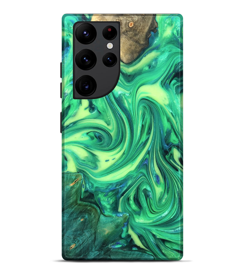 Galaxy S22 Ultra Wood Live Edge Phone Case - Zaria (Neon, 819321)