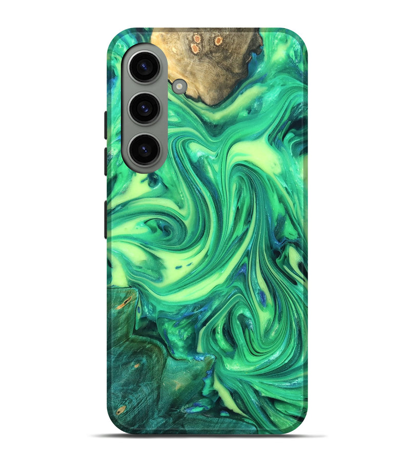 Galaxy S24 Plus Wood Live Edge Phone Case - Zaria (Neon, 819321)