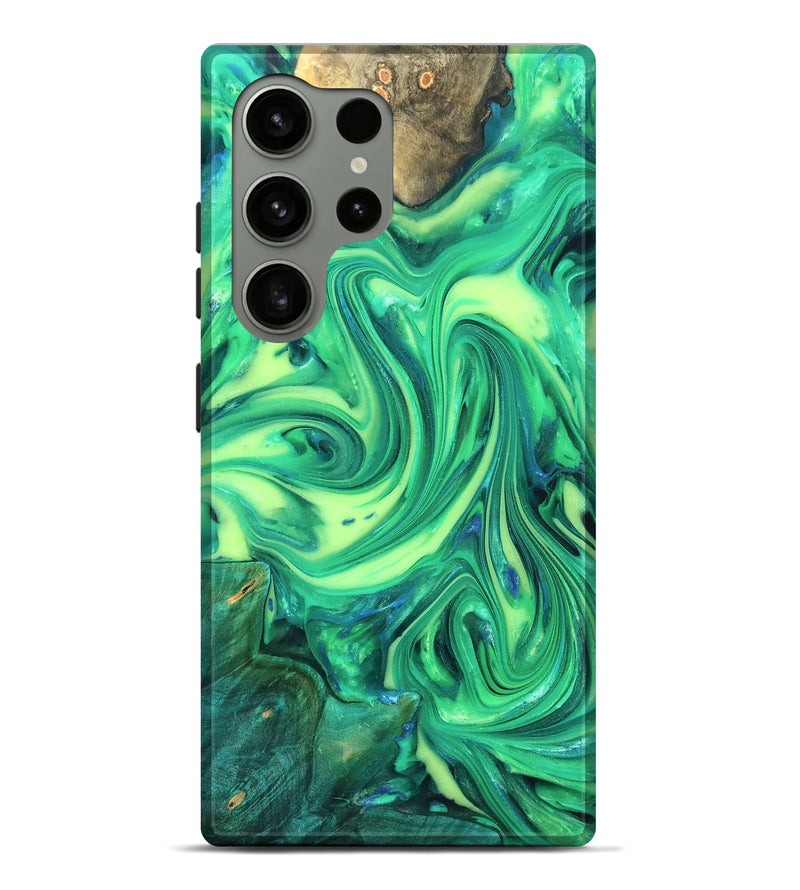 Galaxy S24 Ultra Wood Live Edge Phone Case - Zaria (Neon, 819321)