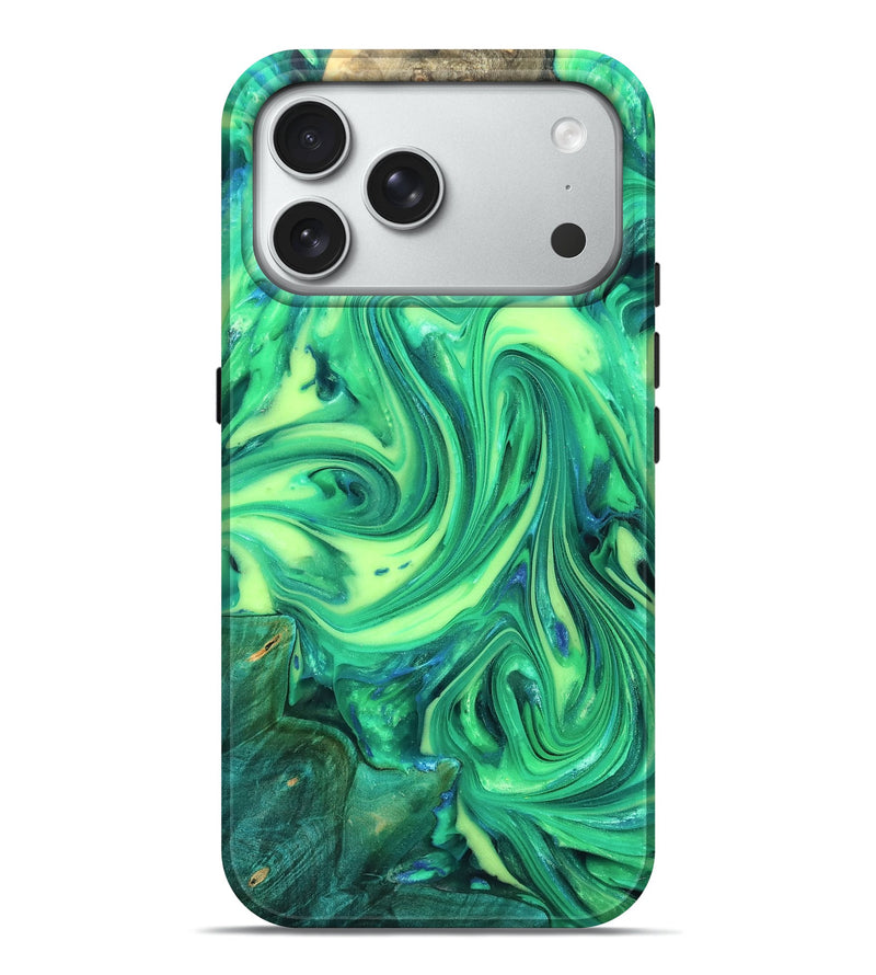 iPhone 18 Pro Max Wood Live Edge Phone Case - Zaria (Neon, 819321)