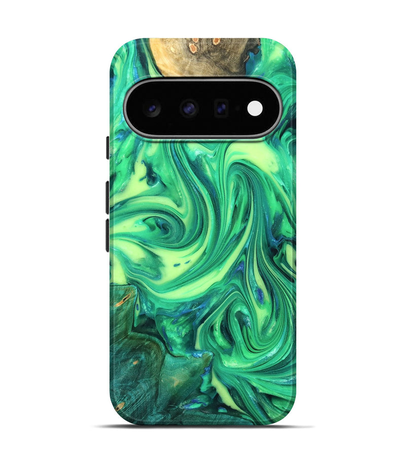 Pixel 11 Pro Wood Live Edge Phone Case - Zaria (Neon, 819321)