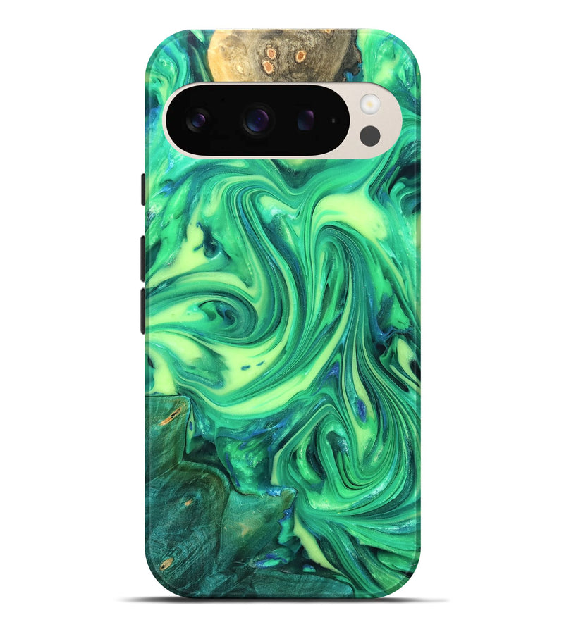 Pixel 9 Pro XL Wood Live Edge Phone Case - Zaria (Neon, 819321)