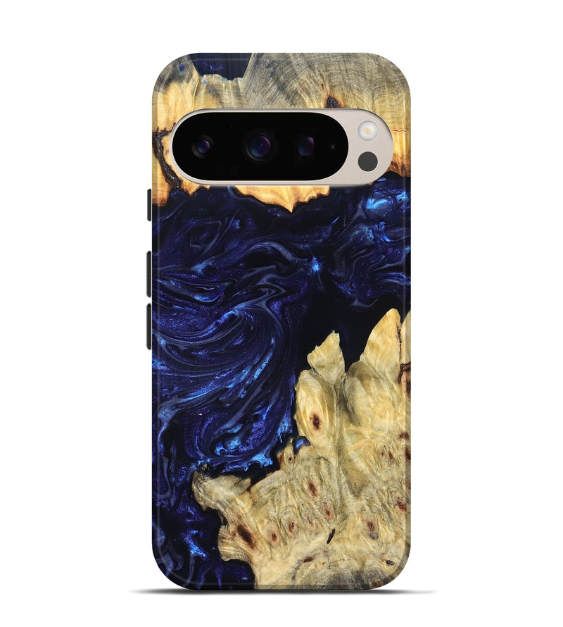 Pixel 10 Wood Live Edge Phone Case - Cathryn (Blue, 819322)