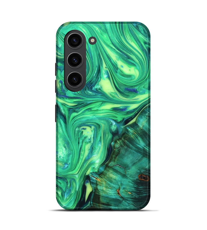 Galaxy S23 ResinArt Live Edge Phone Case - Zada (Neon, 819323)