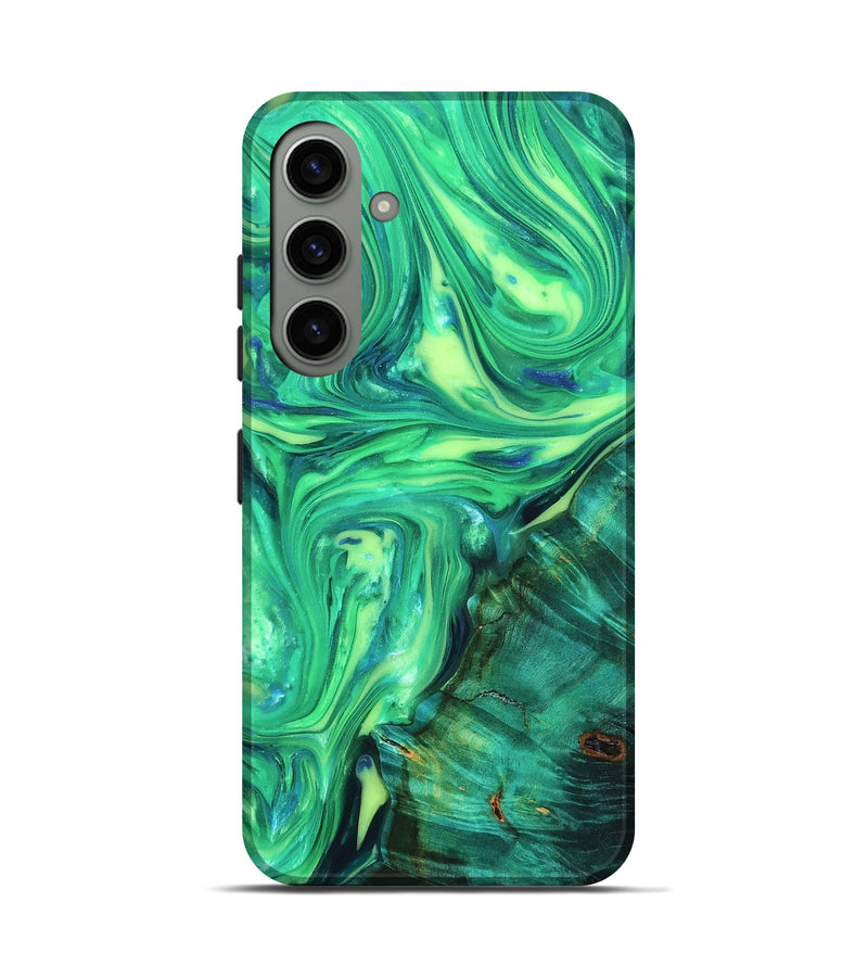 Galaxy S24 ResinArt Live Edge Phone Case - Zada (Neon, 819323)