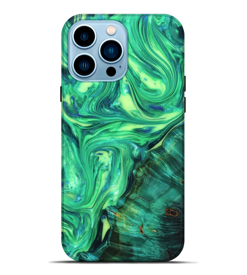 iPhone 14 Pro Max ResinArt Live Edge Phone Case - Zada (Neon, 819323)