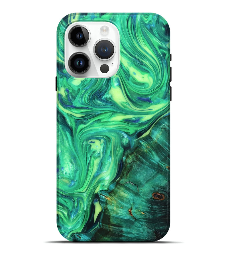iPhone 15 Pro Max ResinArt Live Edge Phone Case - Zada (Neon, 819323)