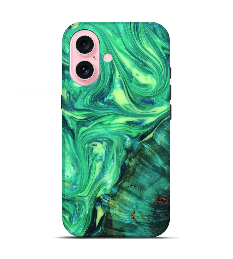 iPhone 17 ResinArt Live Edge Phone Case - Zada (Neon, 819323)