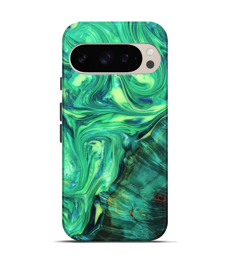Pixel 9 ResinArt Live Edge Phone Case - Zada (Neon, 819323)