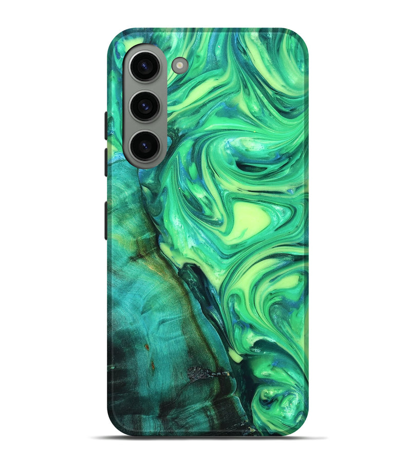 Galaxy S23 Plus Wood Live Edge Phone Case - Kyren (Neon, 819325)