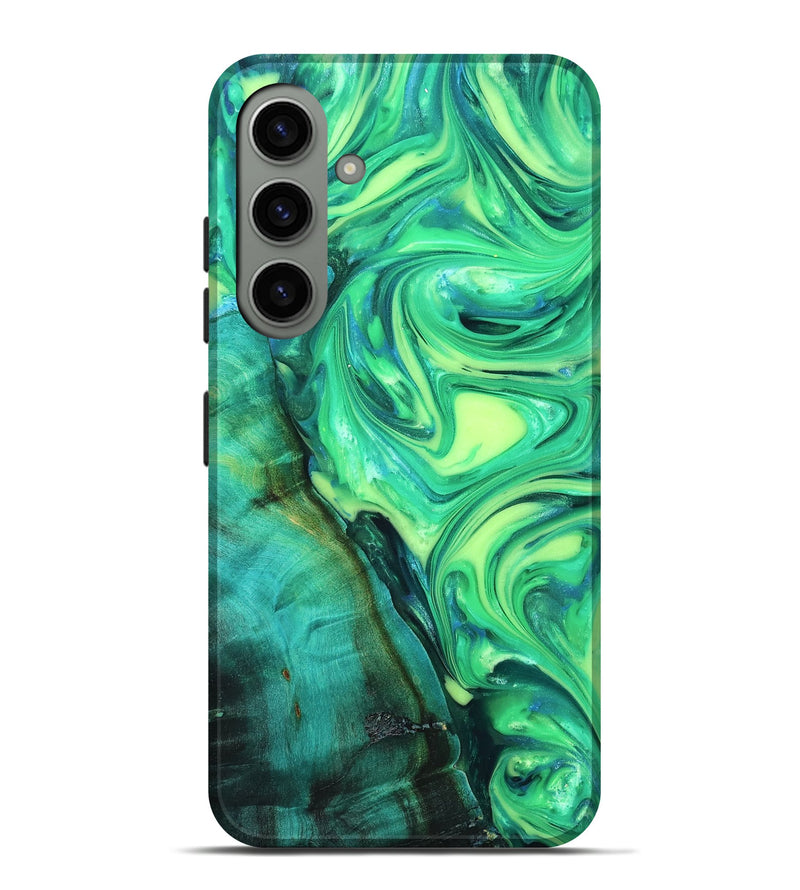 Galaxy S24 Plus Wood Live Edge Phone Case - Kyren (Neon, 819325)