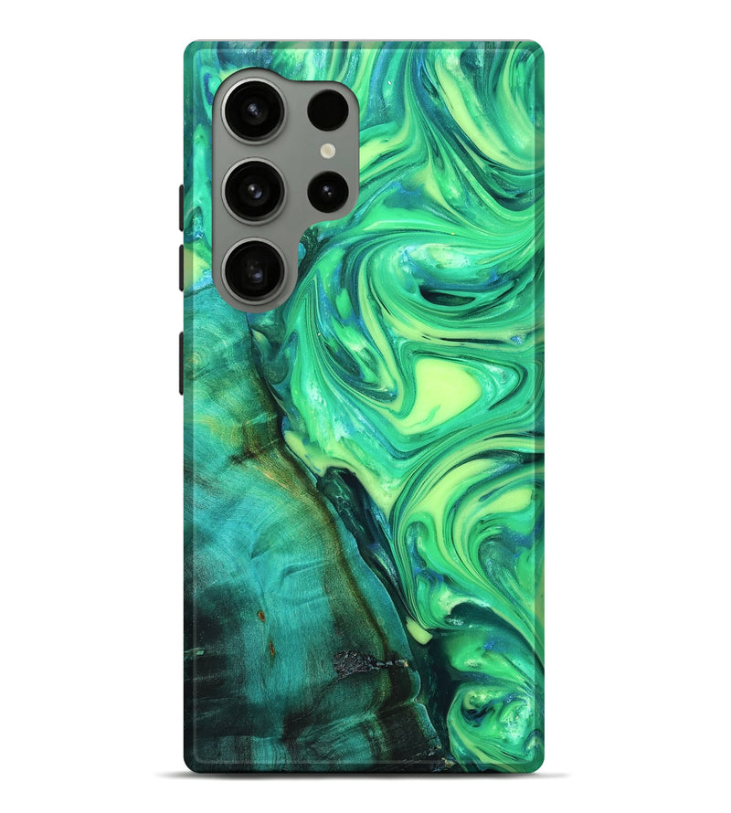 Galaxy S24 Ultra Wood Live Edge Phone Case - Kyren (Neon, 819325)