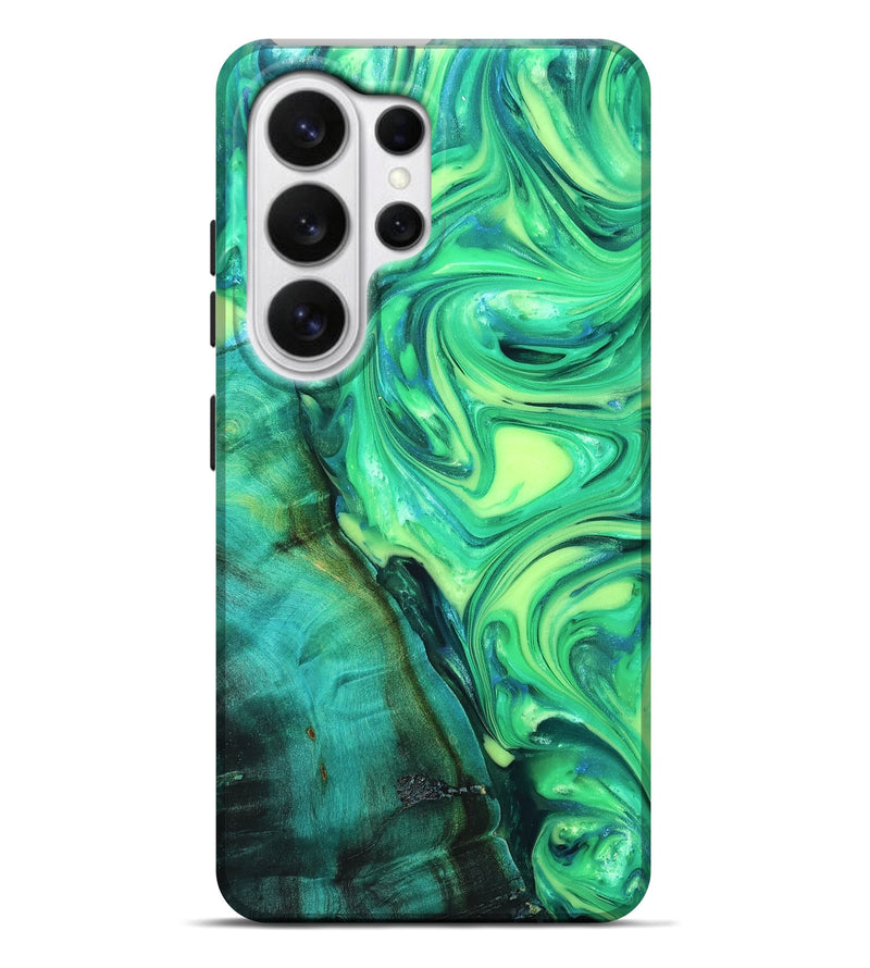 Galaxy S26 Ultra Wood Live Edge Phone Case - Kyren (Neon, 819325)