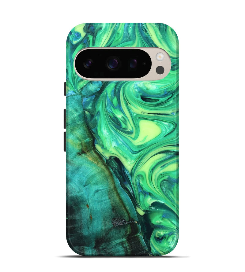 Pixel 10 Pro Wood Live Edge Phone Case - Kyren (Neon, 819325)