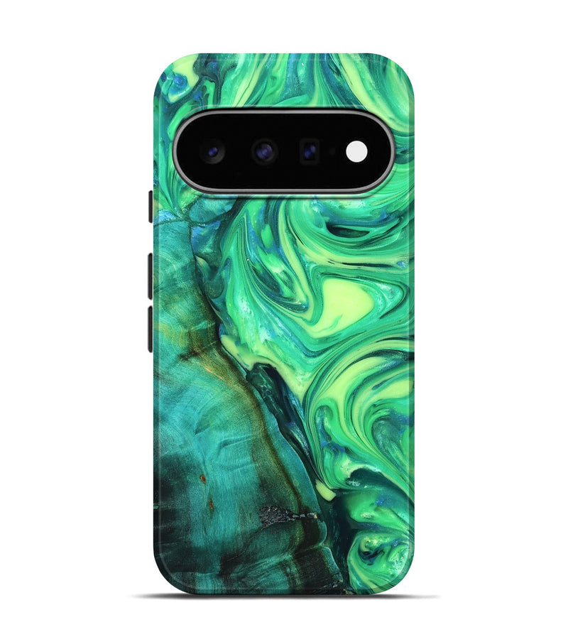 Pixel 11 Pro Wood Live Edge Phone Case - Kyren (Neon, 819325)
