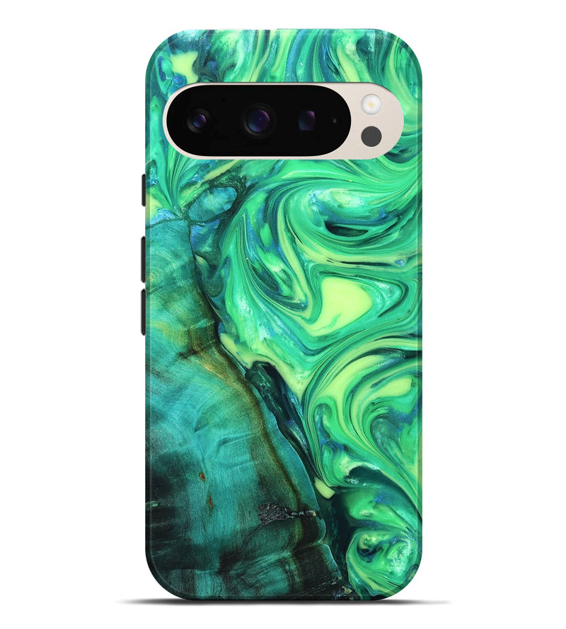 Pixel 9 Pro XL Wood Live Edge Phone Case - Kyren (Neon, 819325)