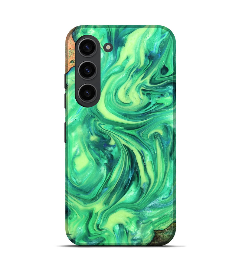 Galaxy S23 Wood Live Edge Phone Case - Skyla (Neon, 819331)