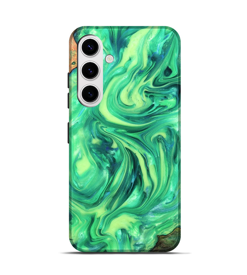 Galaxy S25 Wood Live Edge Phone Case - Skyla (Neon, 819331)