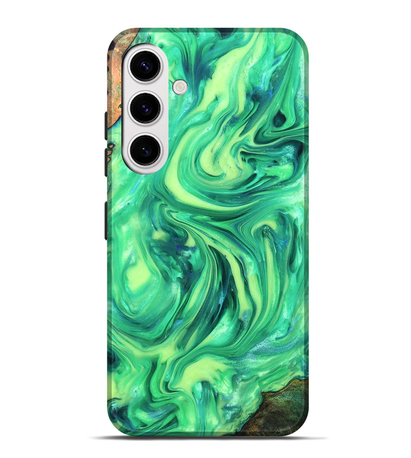 Galaxy S25 Plus Wood Live Edge Phone Case - Skyla (Neon, 819331)