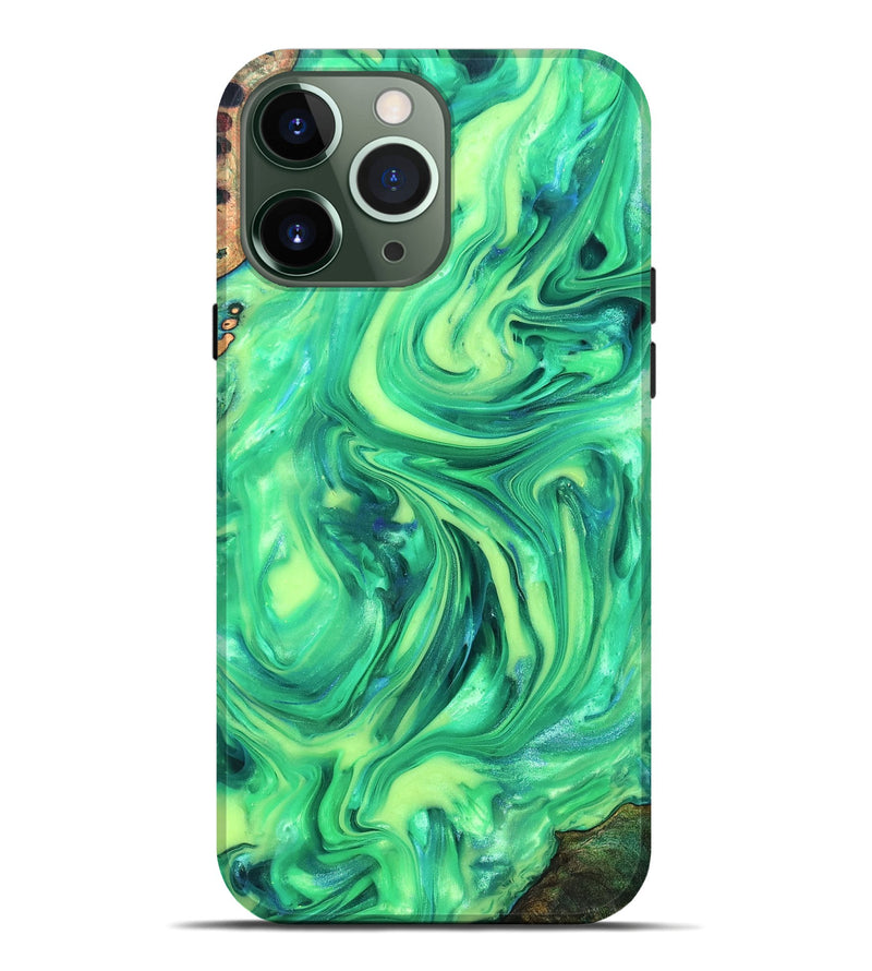 iPhone 13 Pro Max Wood Live Edge Phone Case - Skyla (Neon, 819331)